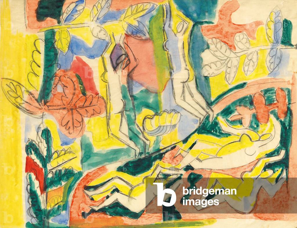 The Garden of Eden, c.1937 (w/c on paper)