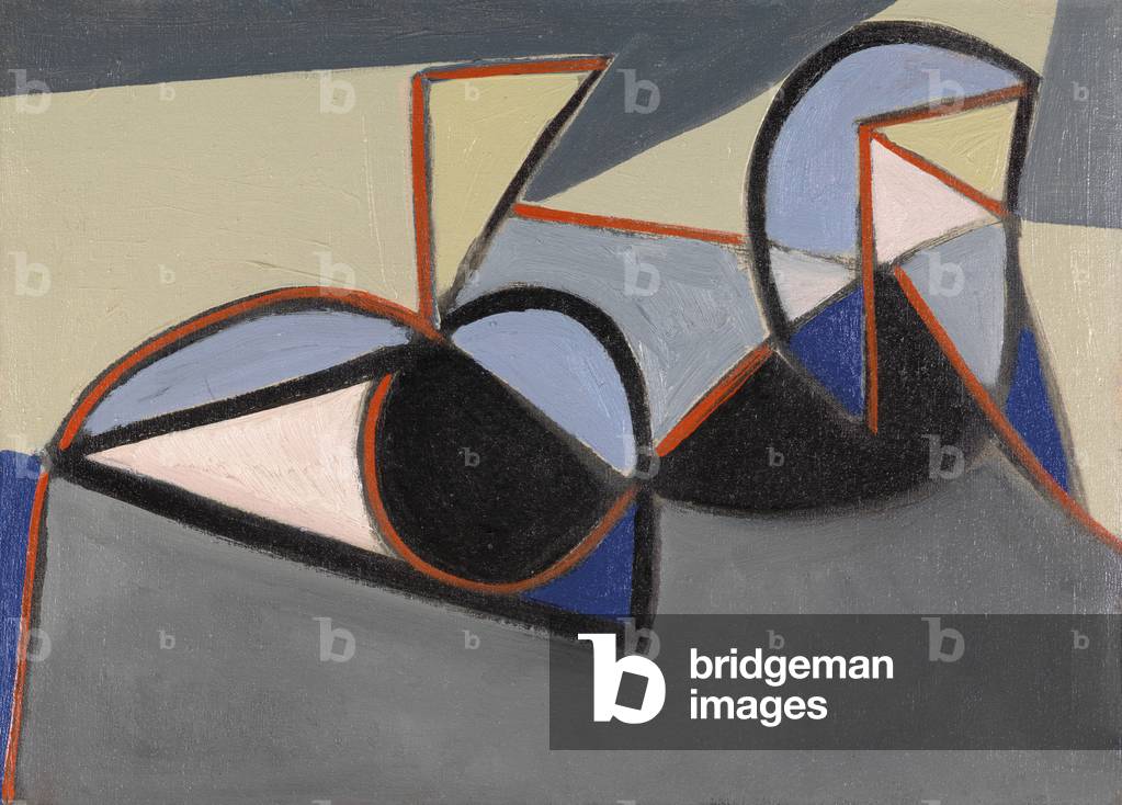 Cubist Nude Study, c.1949 (oil on canvas)