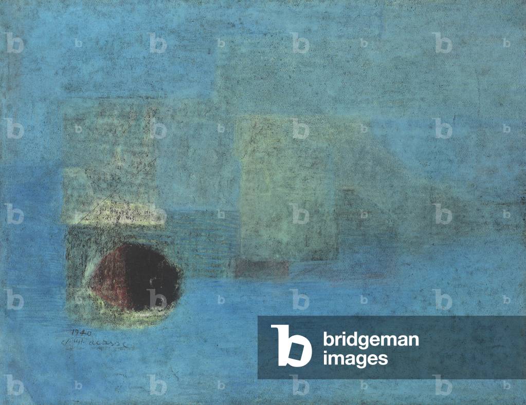 Méditation, 1940 (pastel on black paper)	