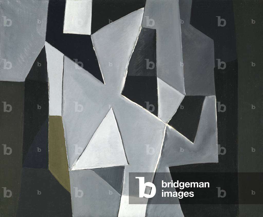 Architectonic Composition, 1955 (oil on canvas)