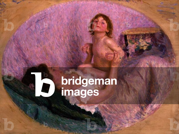 Maternal Love (oil on canvas)