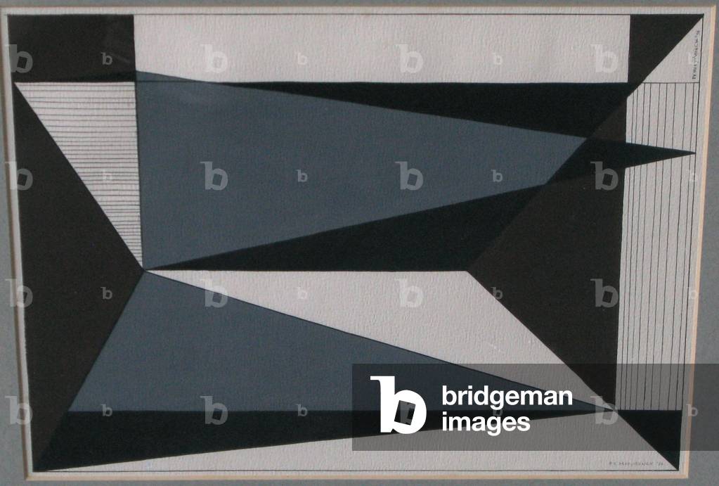 Composition, 1956 (gouache on paper)