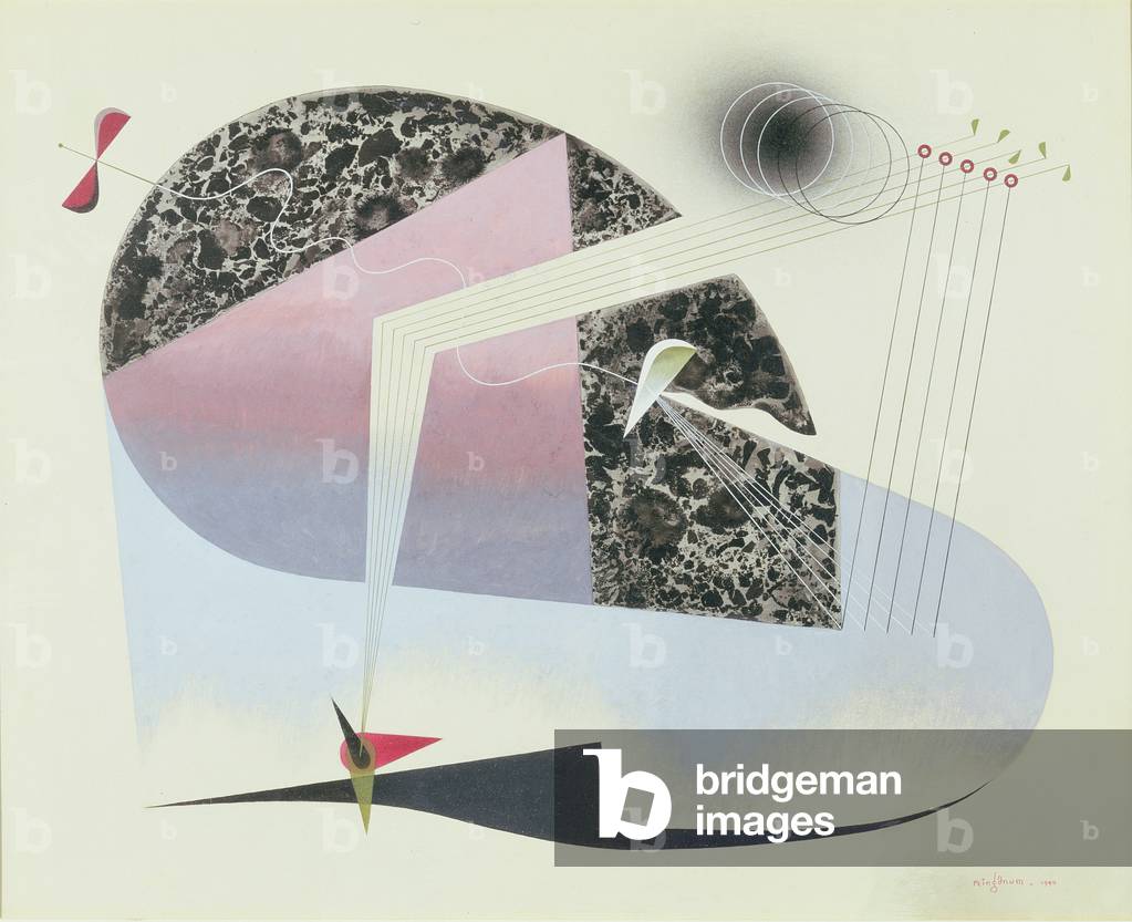 Flying Machine, 1940 (w/c on paper)