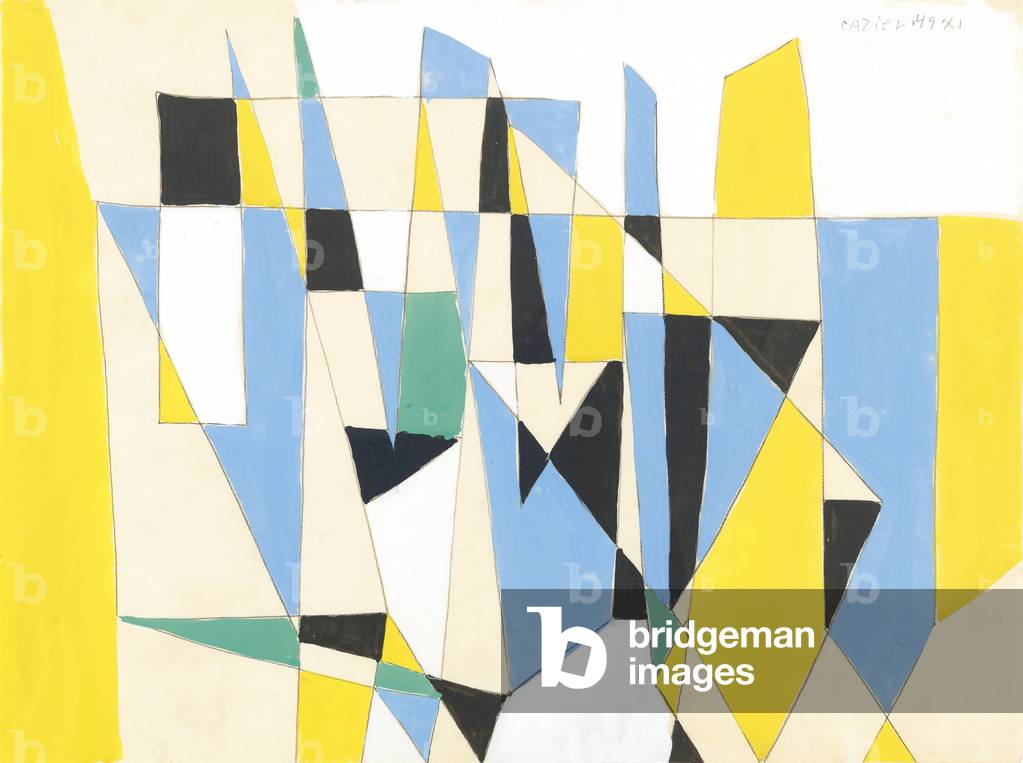 Composition 11.1949, 1949 (gouache & pencil on paper)