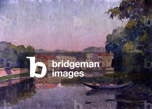 The Solitary Fisherman (oil on panel)