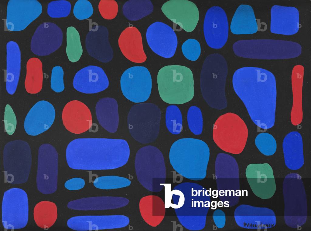 Composition, 1957 (gouache on paper)