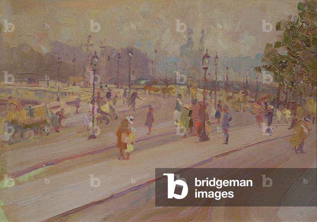 Pont des Invalides, Paris (oil on canvas)