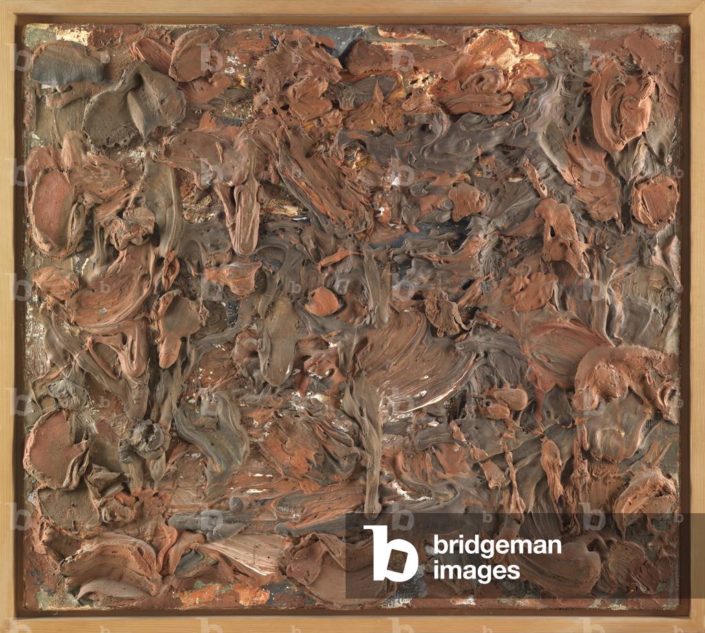 Fleurs tombées, 1960 (mixed media on canvas)	