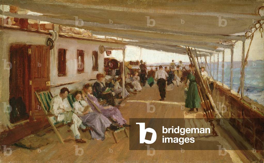 An Deck, Dampfschiff