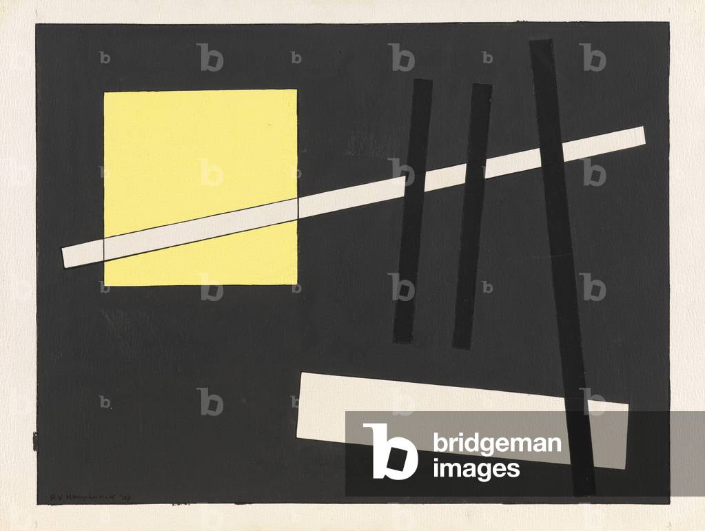 Composition, 1957 (gouache & pencil on paper)