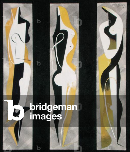 Triptych, 1940 (gouache on paper)