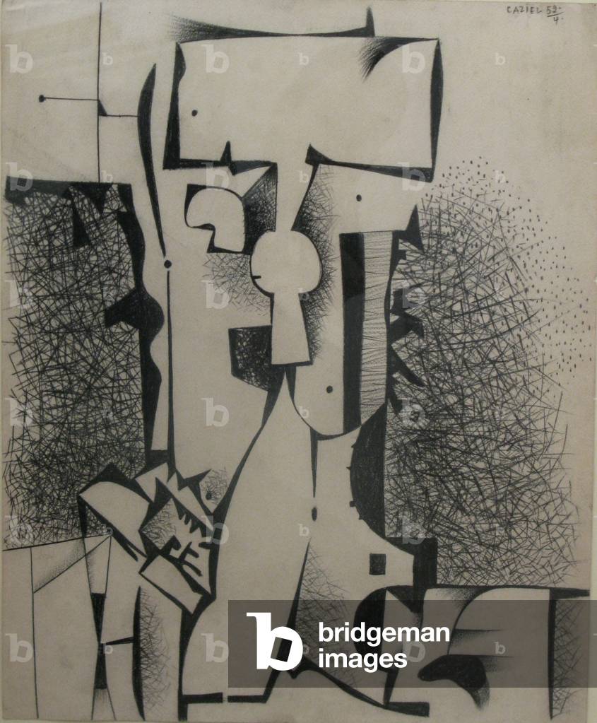 Composition 52.4, 1952 (charcoal)