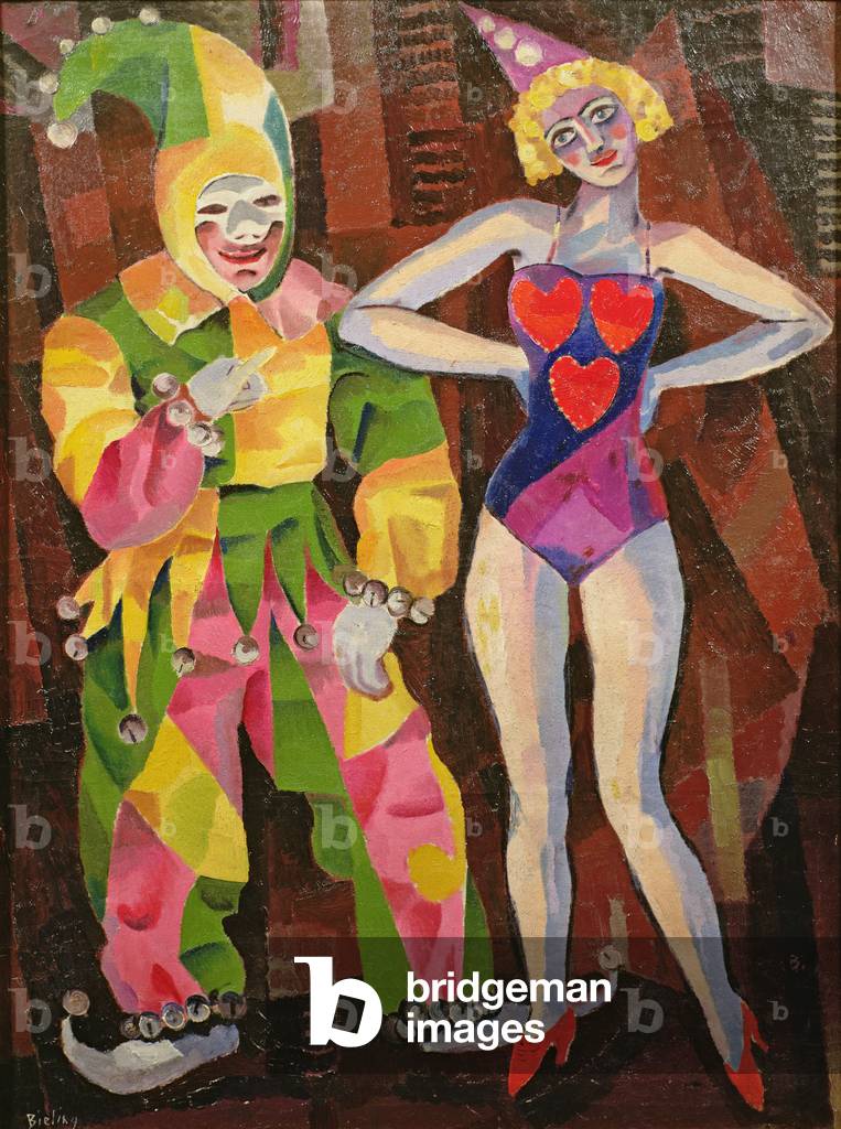 Clownesque, 1917 (oil on canvas)