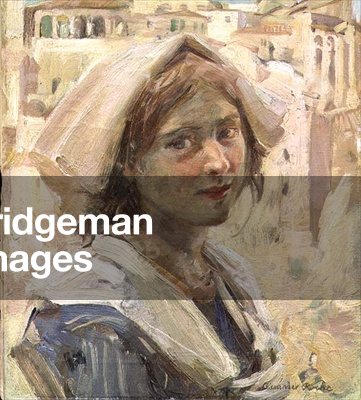 Italian Peasant Girl (oil on canvas)