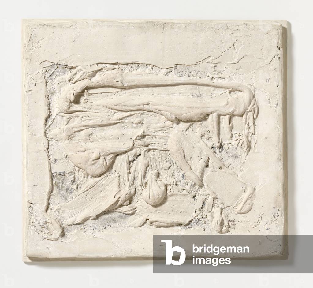 Les blanc, 1960 (mixed media on canvas)