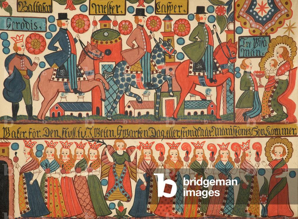 Visit of the Three Kings The Wise and Foolish Virgin, unattributed
