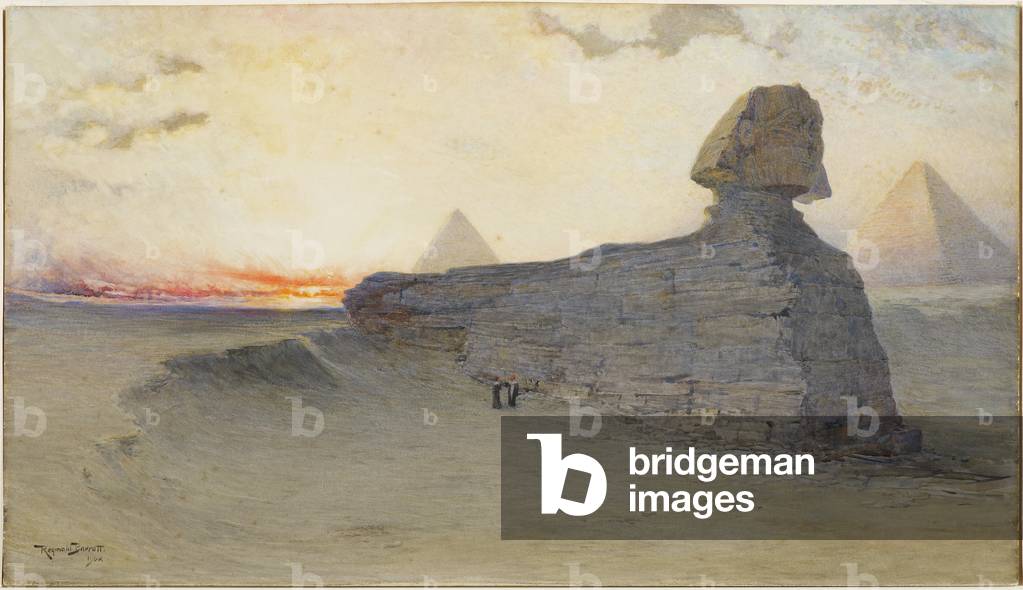 The Sphinx at Sunset, 1902 (w/c)