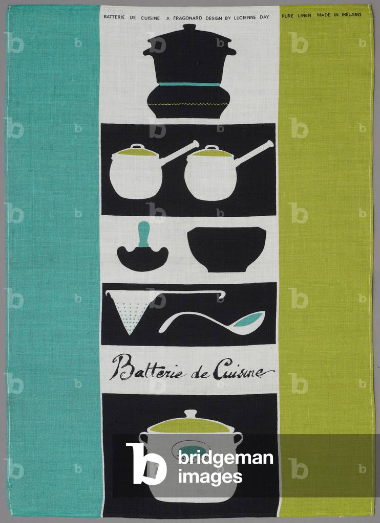 Batterie de Cuisine, 1961-62 (print on linen cloth)