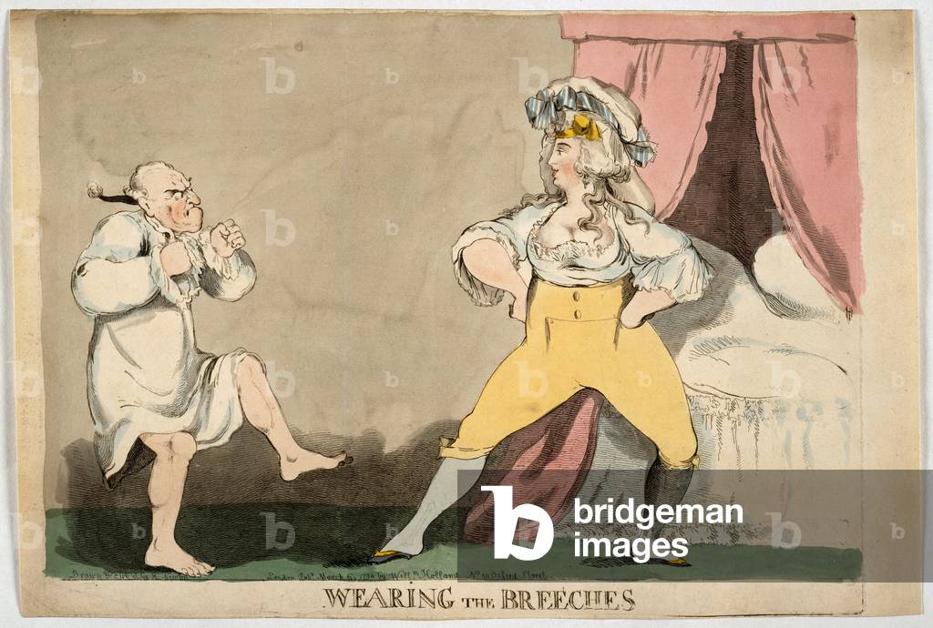 Wearing the Breeches, 1794 (ink & w/c on paper)