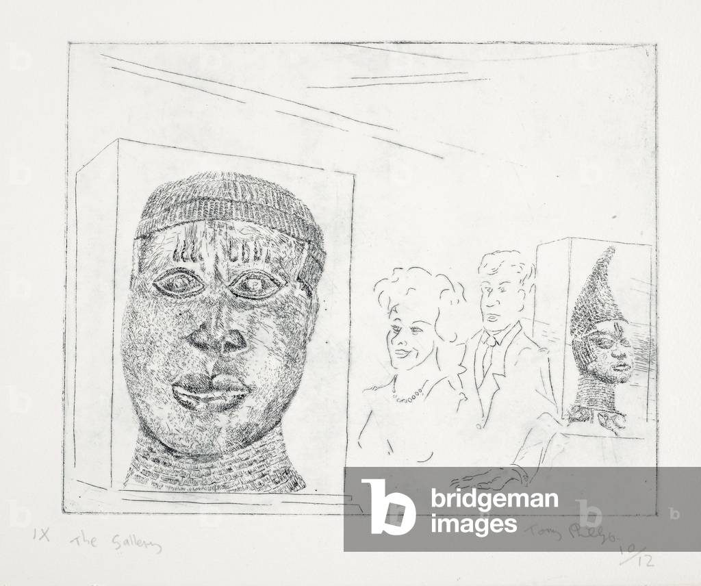 History of the Benin Bronzes, 1984 (etching)
