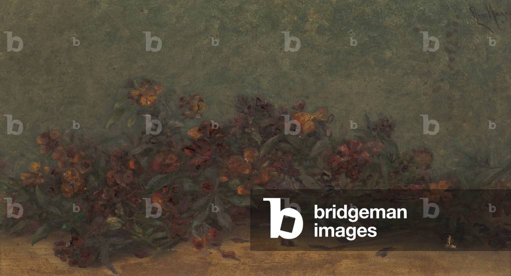 Wallflowers, undated (oil paint on canvas)