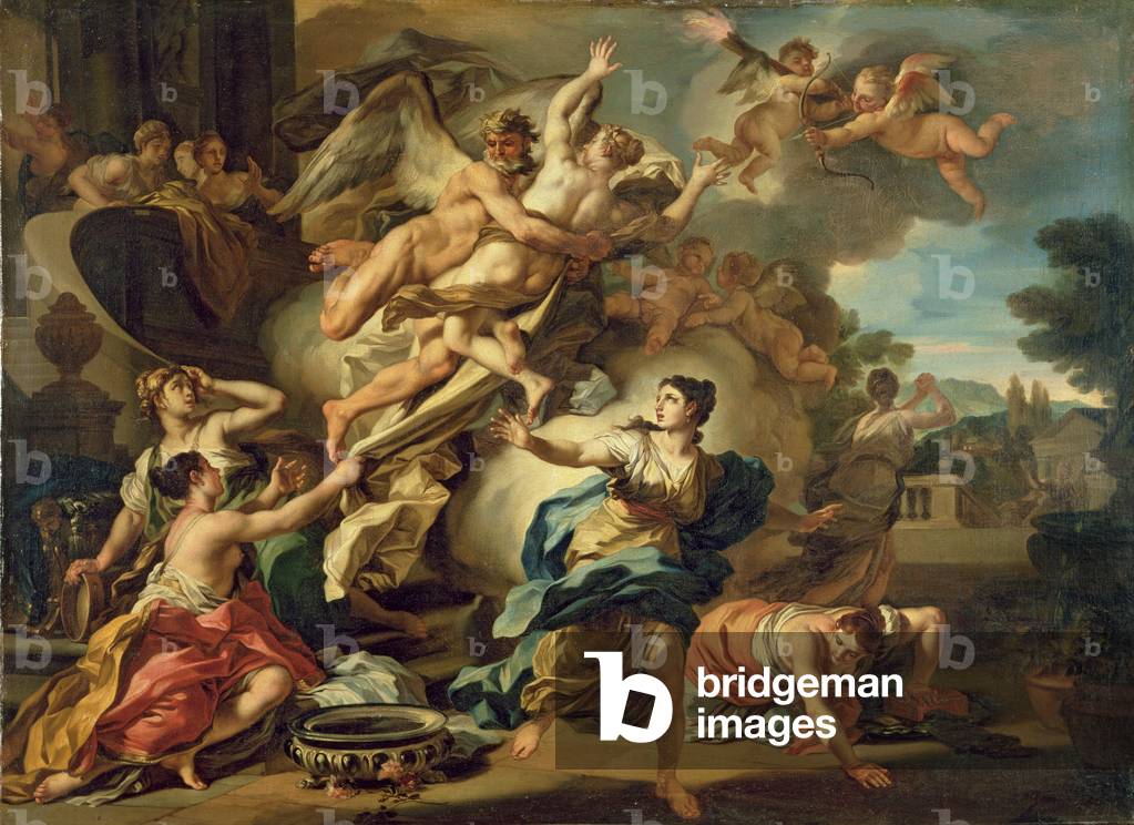 Bild von Gemälde "Entführung von Orithyia (Öl auf Leinwand)", 18. Jahrhundert von Francesco Solimena