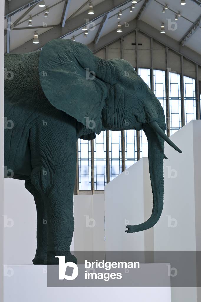 Elefant/ Elephant, 1987 (polyester, wood, paint)