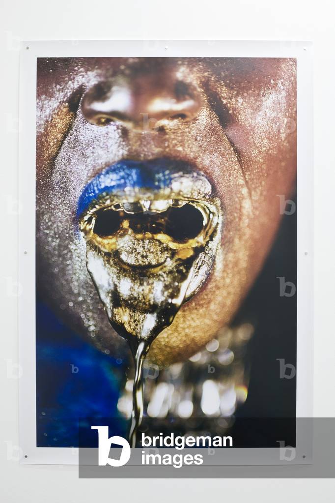 Drizzle (Wangechi Mutu), 2009 (enamel on metal)