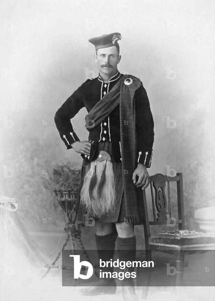 Highland Dress (b/w photo)