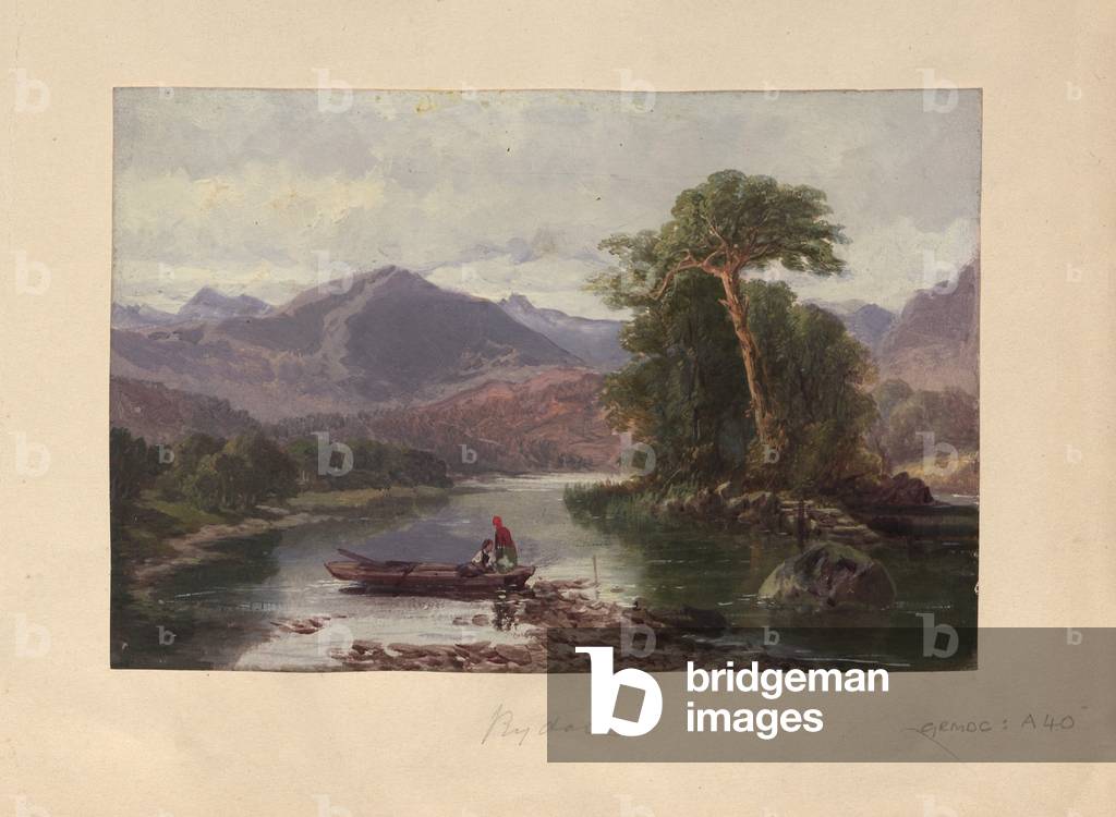 Rydal Water (oil on paper)