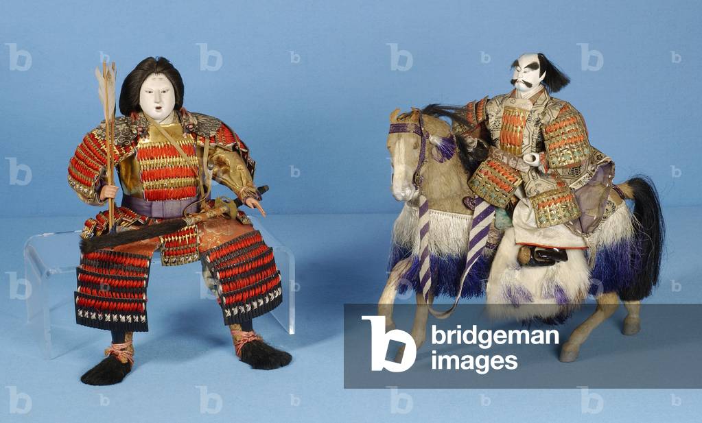 Festival dolls dressed as Samurai warriors, c.1890-1910 (mixed media)