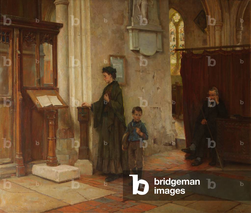 The Widow's Mite, 1890 (oil on canvas)