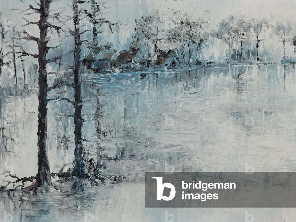 A Malaysian Scene (oil on board)