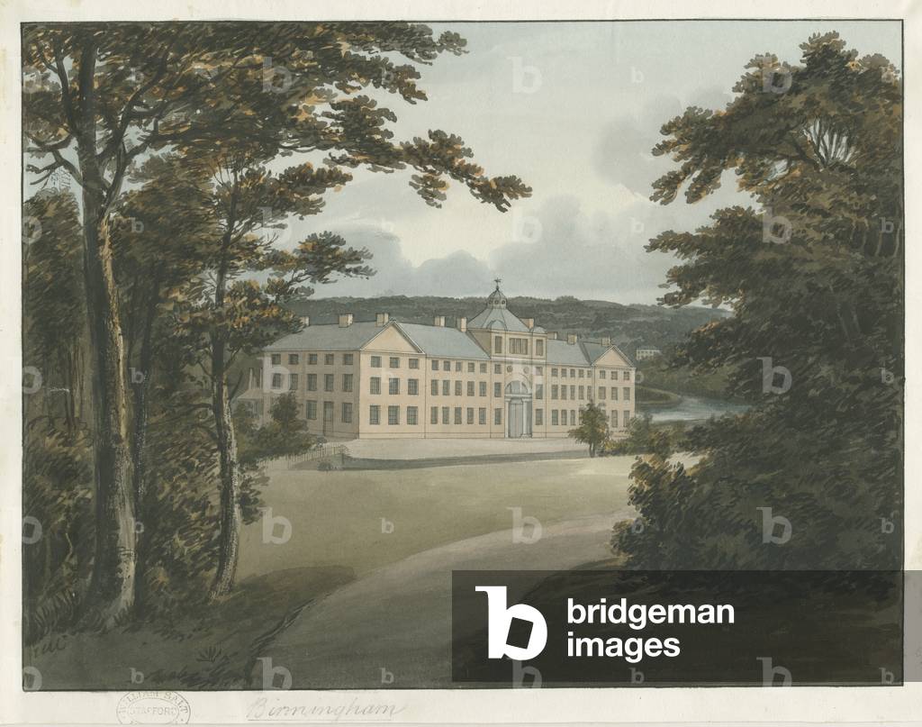 Soho Manufactory: water colour painting with ink outline, nd [c 1798] (painting)