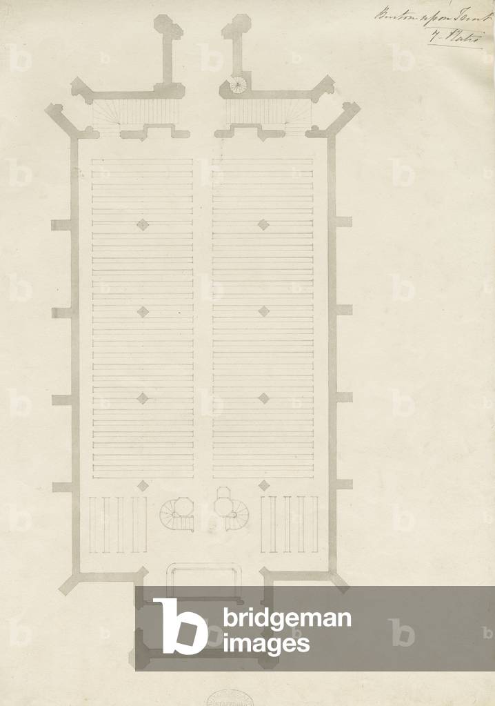 Burton-upon-Trent - Holy Trinity Church: drawing, nd [?1820s] (drawing)