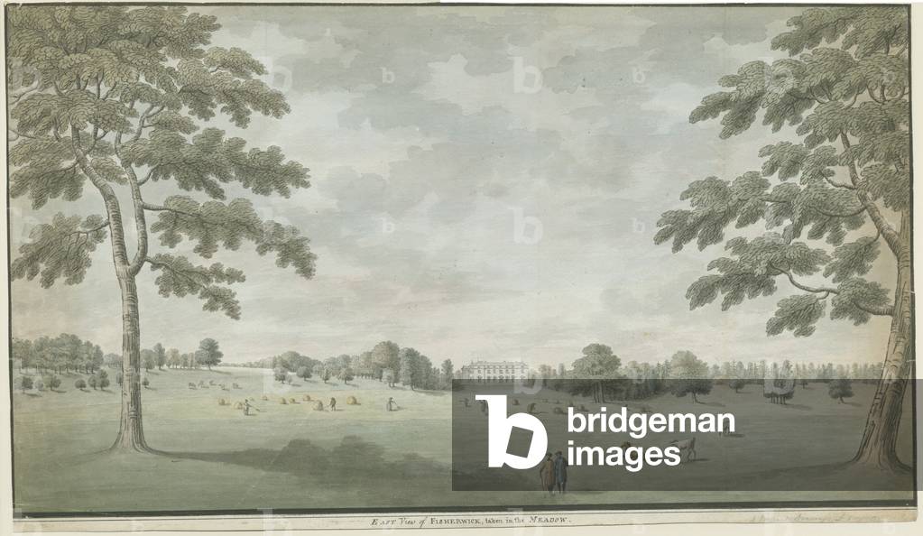 Fisherwick Hall: water colour painting, nd [1786] (painting)