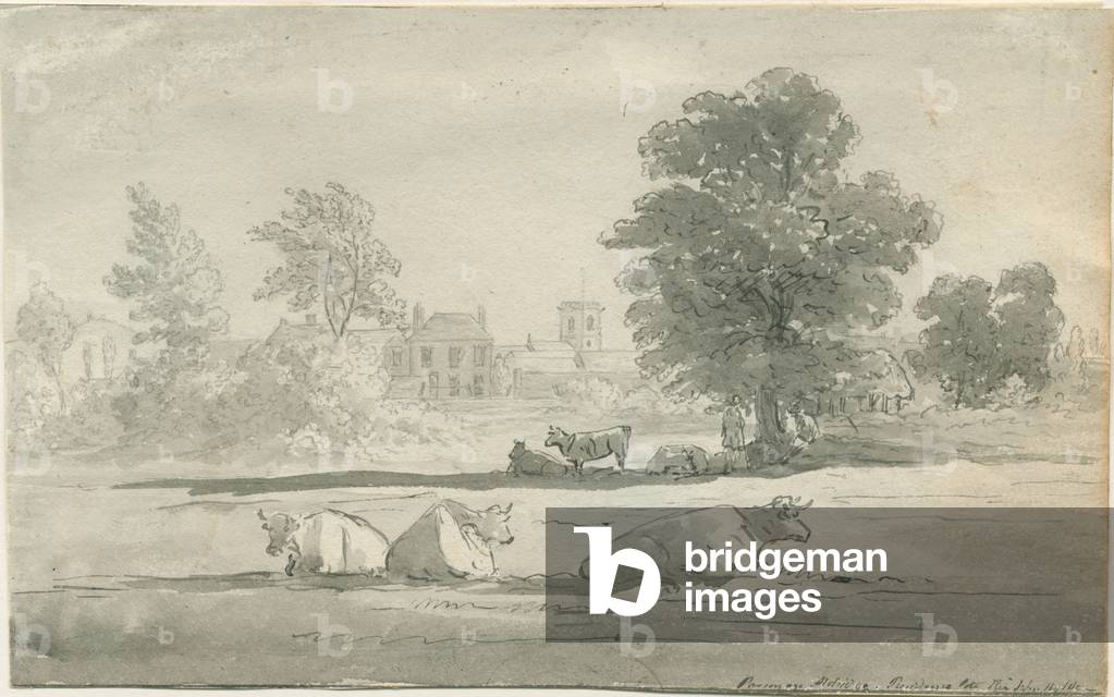Aldridge - parsonage: pen and wash drawing, nd [19th cent] (drawing)