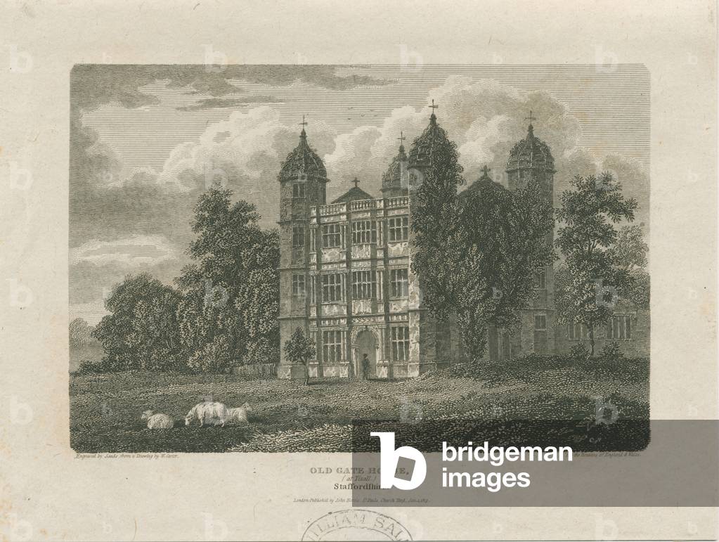 Tixall Hall - Gatehouse: engraving, 25 Nov 1775 (print)
