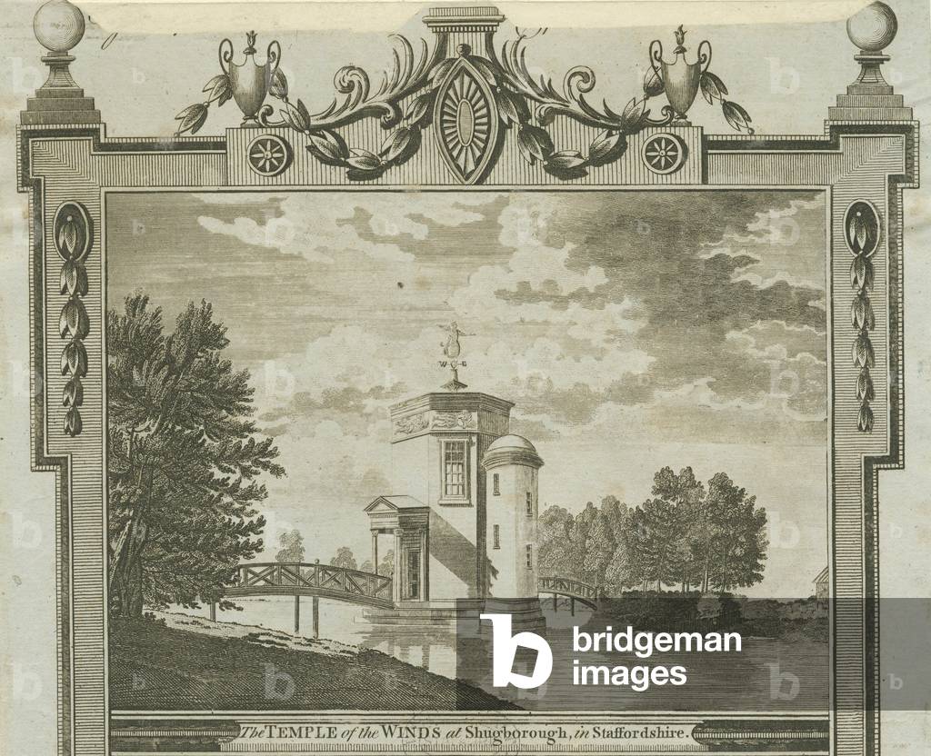 Shugborough - Temple of the Winds: engraving, nd [c 1770] (print)