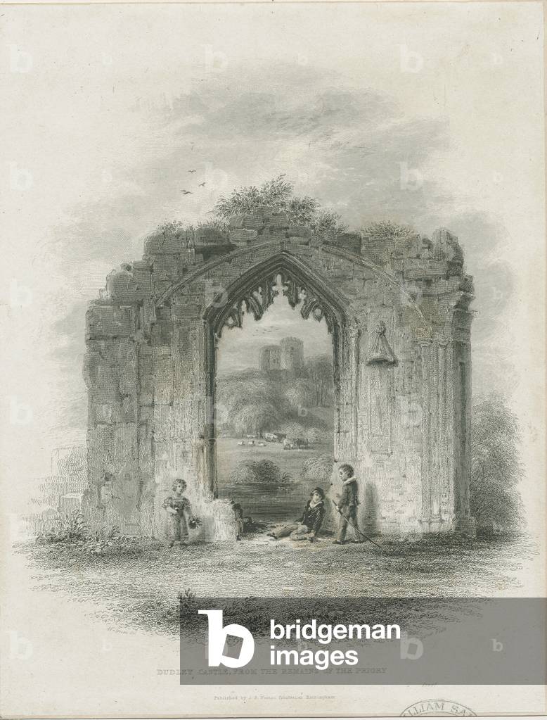 Dudley Castle - The Keep: engraving (vignetted), nd [?19th cent] (print)