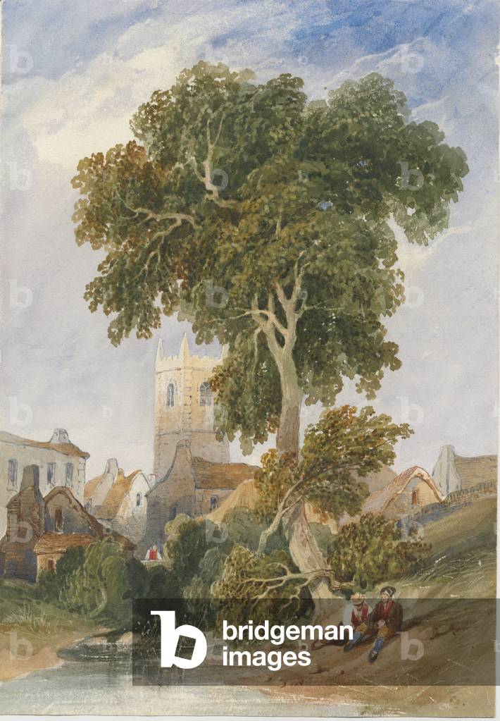 Longnor Village: water colour painting, nd [c1830-1840] (painting)