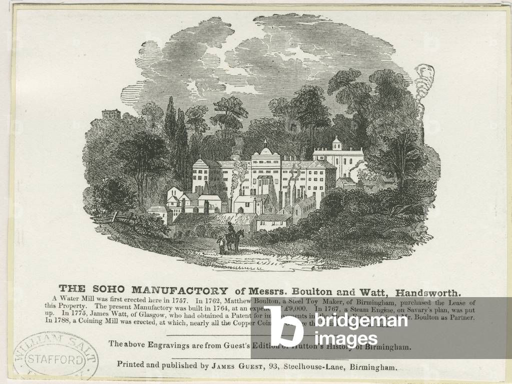 Soho Manufactory: woodcut engraving (vignetted), nd [c 1830] (print)