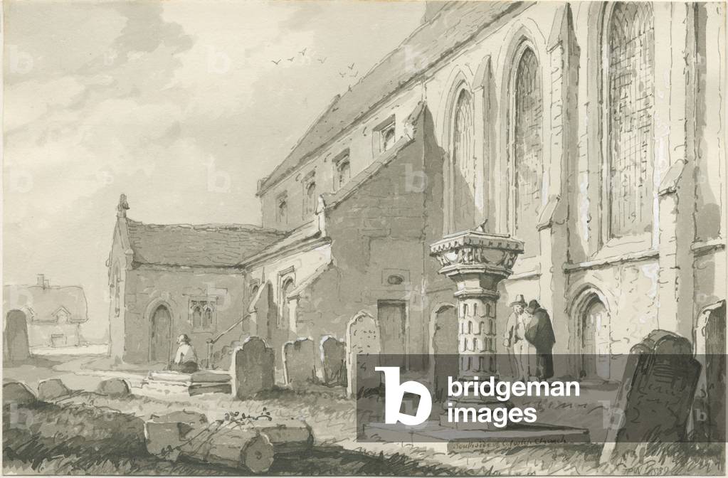 Colwich Church: sepia drawing, 1839 (drawing)