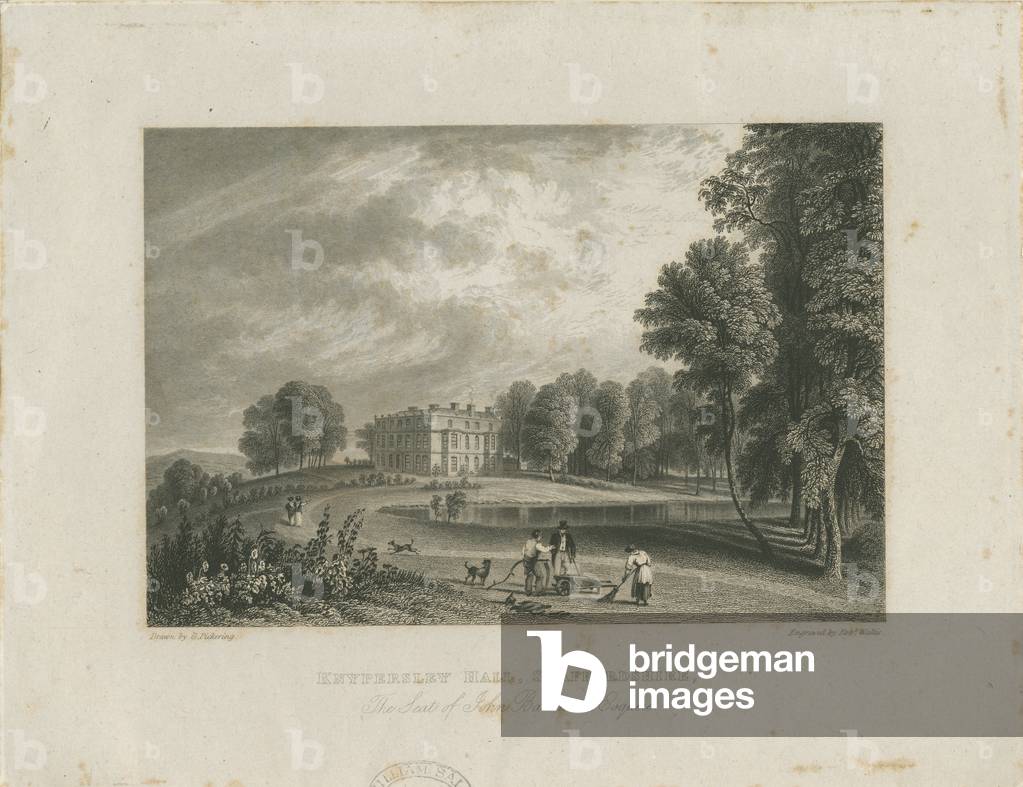 Biddulph - Knypersley Hall [new]: steel engraving, nd [?19th cent] (print)