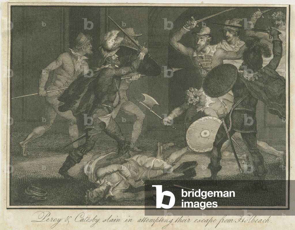 Himley - 'Percy and Catesby slain': engraving , nd [?19th cent] (print)