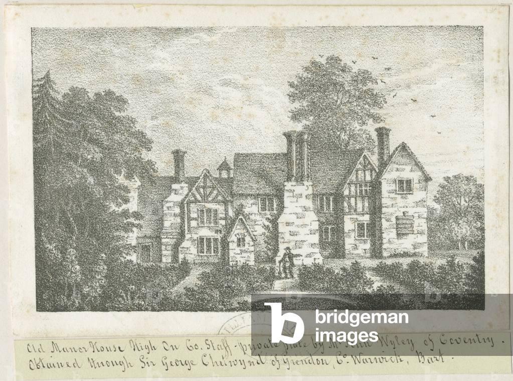 High Onn - Old Manor House: lithograph, nd [?19th cent] (print)