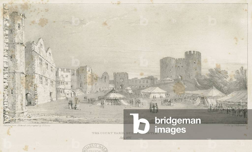 Dudley Castle - The Keep: lithograph, Jul 1837 (print)