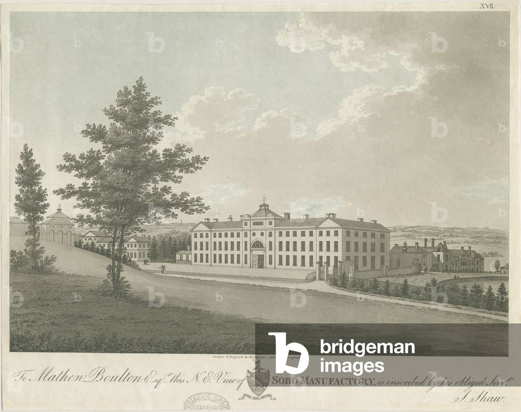 Soho Manufactory: coloured aquatint engraving, nd [c 1798] (print)