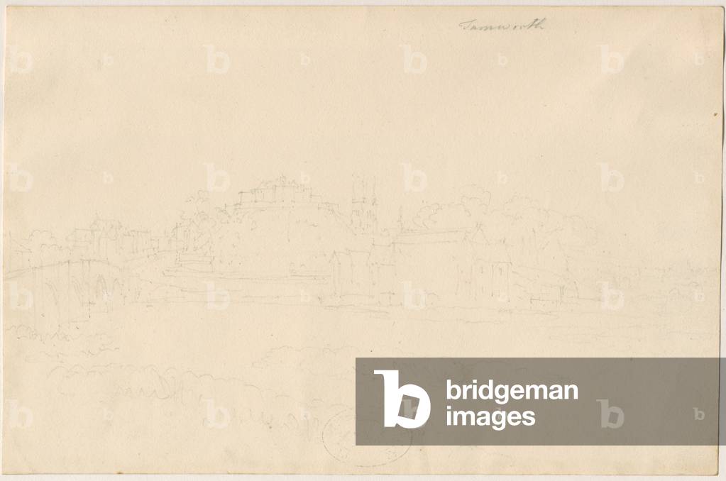 Tamworth Castle: pencil drawing, nd [19th cent] (drawing)