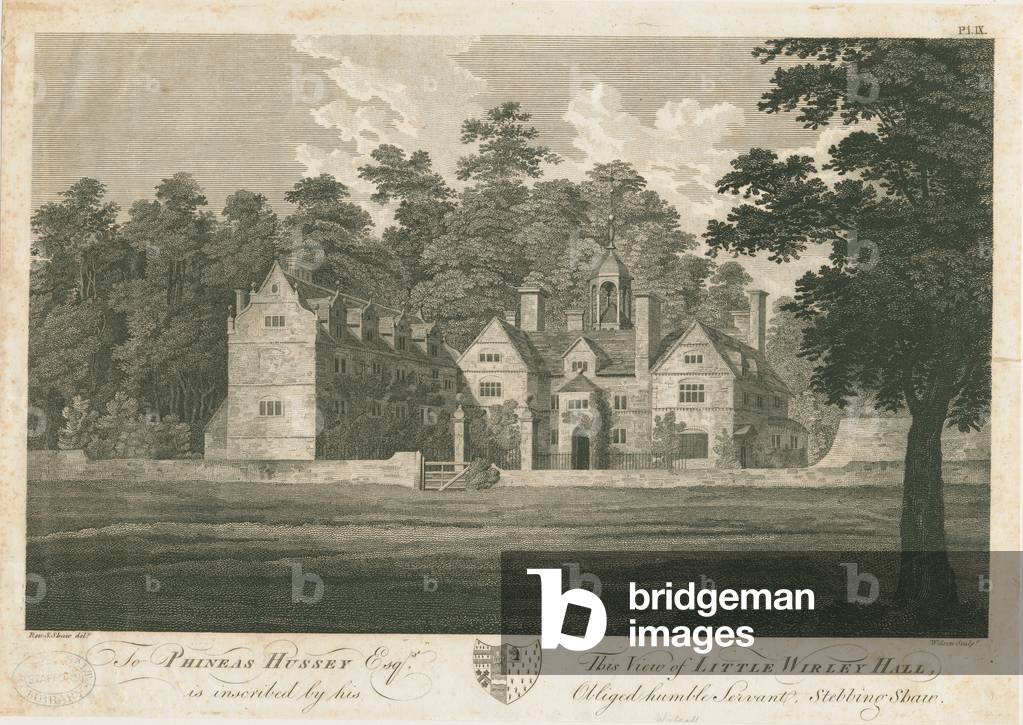 Norton Canes - Little Wyrley Hall: engraving, nd [1762-1802] (print)